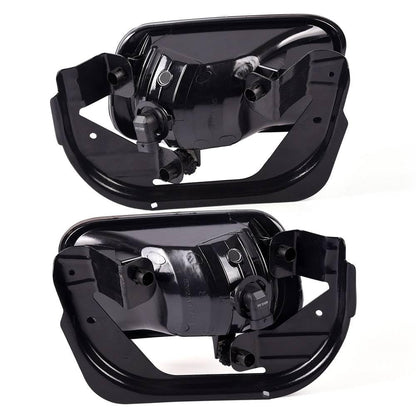 G-PLUS Smoke Lens Front Bumper Fog Lights Assembly Compatible With Dodge Ram 1500 2009-2012/Ram 2500 3500 2010-2018 Driving Lamps w/Bracket + H10 12V 42W Halogen Bulbs