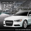 G-PLUS Pair Front Headlight Brackets, Compatible with Audi A6 S6 C7 2011-2014/ A6 Allroad Quattro 2013-2016/ RS6 2013-2016, Headlamp Support Left Driver & Right Passenger Side 2PCS, 4G0805607