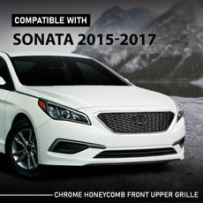G-PLUS Front Bumper Upper Grille for Hyundai Sonata 2015-2017 Front View