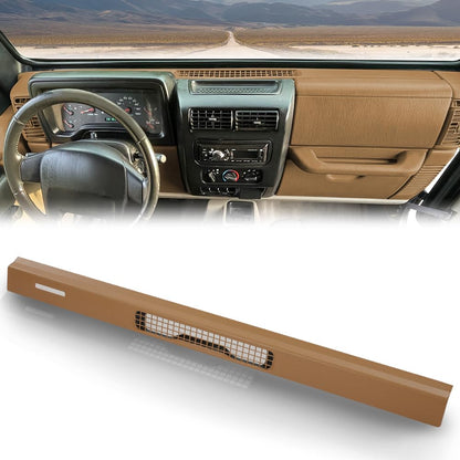 G-PLUS Upper Dash Defrost Vent Bezel Trim Panel Compatible with Jeep Wrangler TJ 1997-2006 55037036