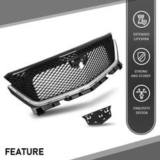 G-PLUS Front Bumper Grille for Cadillac XT6 2020-2021 Black Chrome Product Specifications