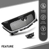 G-PLUS Front Bumper Grille Grill Compatible with Cadillac XT6 2020-2021 84758562 Black and Chrome