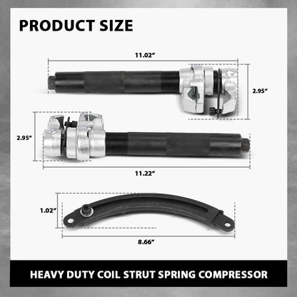 G-PLUS Heavy Duty Coil Strut Spring Compressor Remover Installer Suspension Auto Tool 45 Steel Black