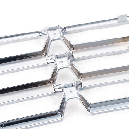 G-PLUS Grille Insert Chrome Snap On Front Lower Compatible With Chevy Silverado 1500 2016-2018 Chrome Inserts Grille