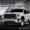 G-PLUS Wheel Center Caps Chrome 4pcs Hub Cap Compatible with GMC Sierra 2500HD 3500HD 2015-2020 22909152