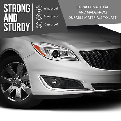 G-PLUS Fog Lamp Bezel Insert Front Right Passenger Side Compatible with Buick Regal 2014 2015 2016 2017 23142358, GM1039275 Chrome Black