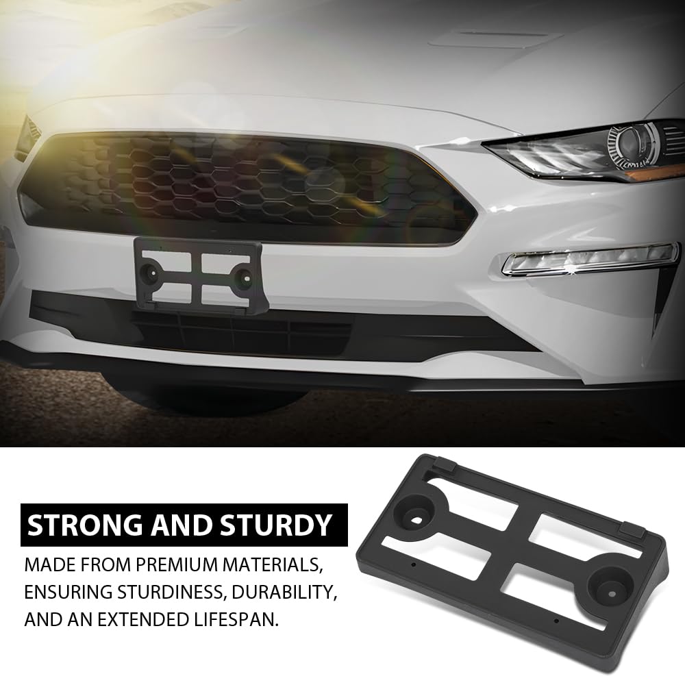 G-PLUS Front License Plate Bracket Holder Mounting, Compatible with Ford F150 Raptor Pickup 4-Door 3.5L 2017-2020, FO1068199, HL3Z17A385AB