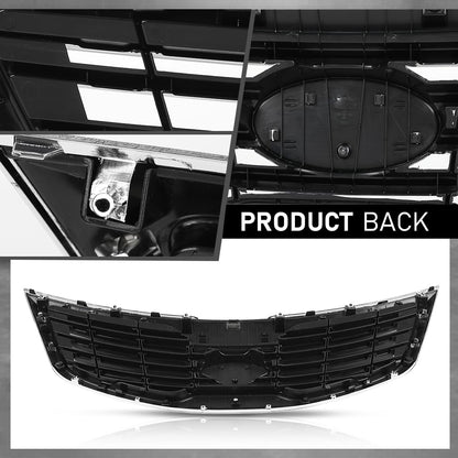 G-PLUS Front Bumper Grille with Chrome Molding Plastic Compatible with Kia Sportage 2011-2012 863503W000, KI1200147 Grill