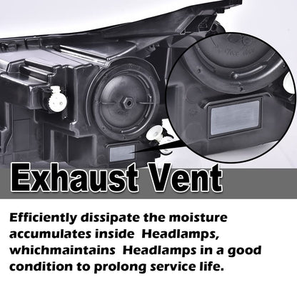 G-PLUS LED DRL Headlight Assembly, Compatible with Chevy Equinox 2018 2019 2020 w/Factory Halogen Headlight Passenger RH Headlamp Clear Lens 84428283 Bumper Headlamps,faros delanteros