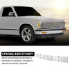 G-PLUS Upper Chrome Billet Grille Grill Insert Compatible with Chevy Blazer 1991-1994 / Chevy S10 1991-1993 Phantom Grille C85232A Silver