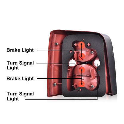 G-PLUS Rear Tail Lamp Light Right Compatible with VW Passat B5 B5.5 Wagon 2001 2002 2003 2004 2005 8151089130, 8152089130 Luces TraserasAssembly