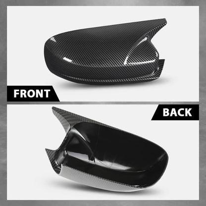 G-PLUS Side Mirror Covers Shell Cap Left and Right Compatible with Dodge Charger SRT 2015-2023 Carbon Fiber