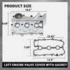 G-PLUS Left Engine Valve Cover w/Gasket Compatible with Audi A4 2005-2008/ Fit Audi A6 2005-2011 06E103471G, V104953, 0360037 Silver