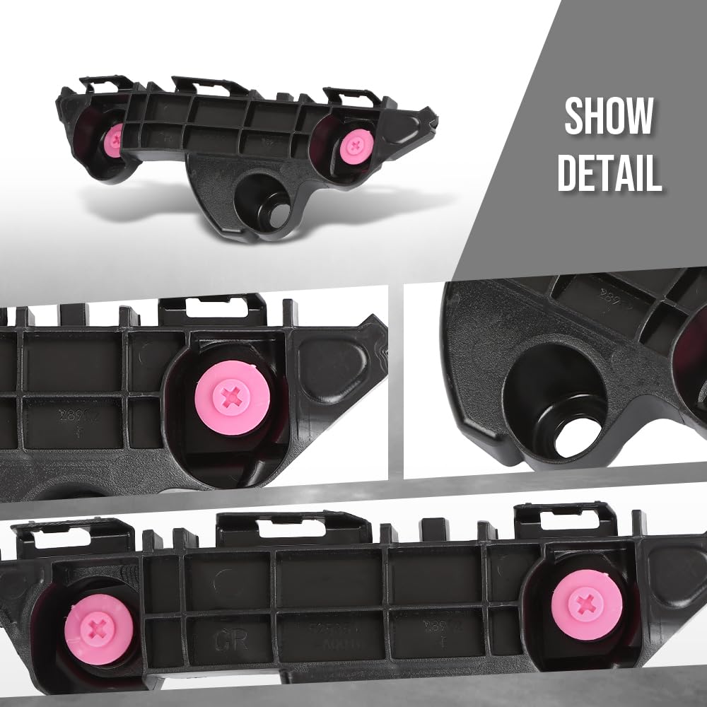 G-PLUS Front Bumper Retainer Bracket Right Side Compatible with Toyota Camry 2025 TO1043169, 52535AQ010 Black