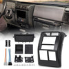 G-PLUS Double Din Radio Dash Cover Kit Compatible with Jeep Wrangler TJ 1997 1998 1999 2000 2001 2002 95-6549 Dash Stereo Mounting Bezel Panel