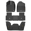 G-PLUS TPE Floor Mats Compatible with Honda Pilot 2023 2024 2025, 1st & 2nd & 3rd Row 4pcs All Weather Full Cover Protection Floor Liners Accessories Cargo Liner