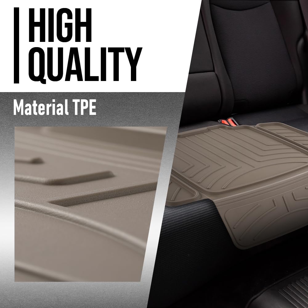 G-PLUS Child Car Seat Protector Compatible with Under virtually Any Rear or Forward-Facing Child car seat or Booster Brown