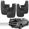 G-PLUS Heavy Duty Molded Mud Flaps Compatible with Toyota Tacoma w/Fender Flares 2005-2015 4PCS Mud Guards Splash Front & Rear Mudguards Black