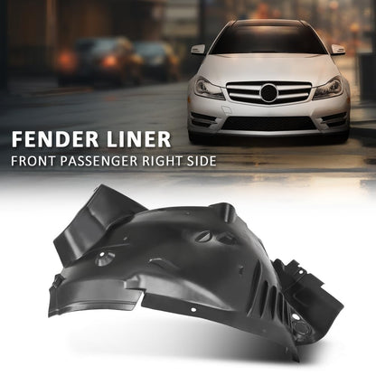 G-PLUS Fender Liner Front Passenger Side Compatible with Benz C250 C300 C350 Sport 4Matic, Base Luxury 2012-2014 2046905930