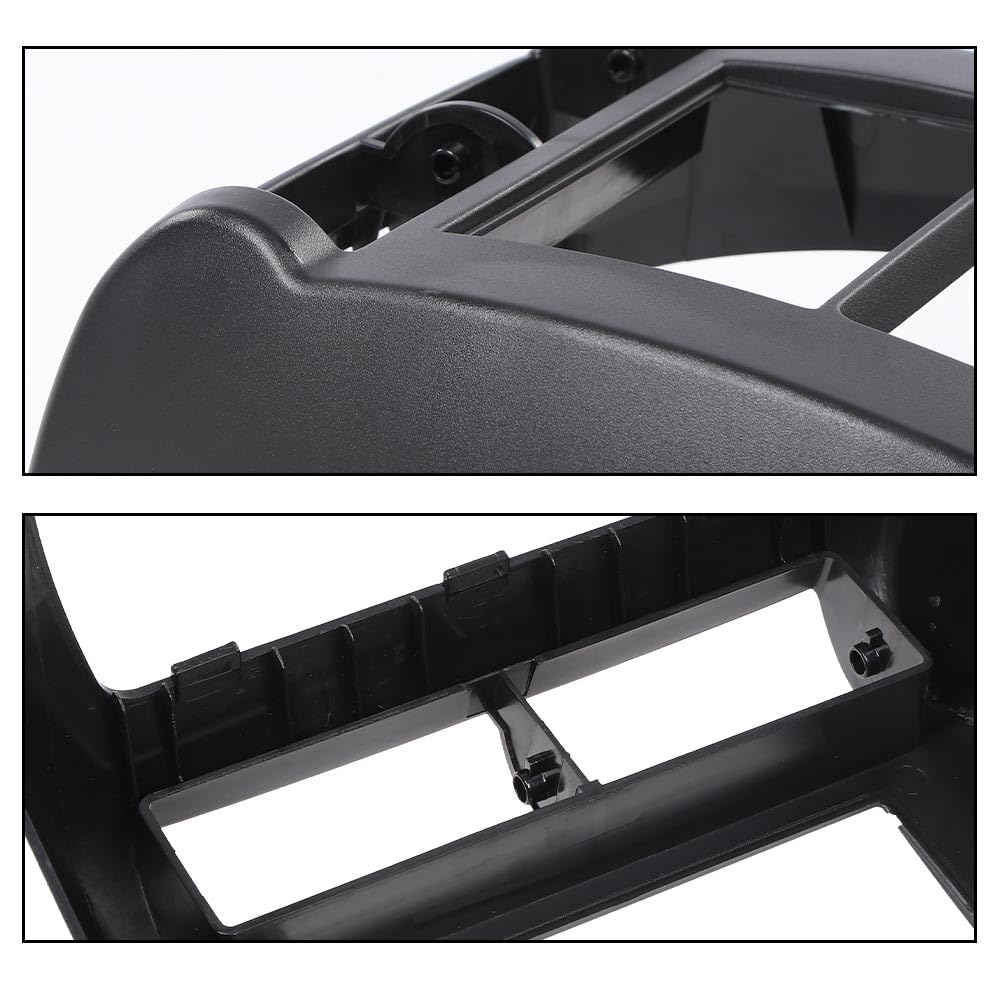 G-PLUS Double Din Radio Dash Cover Kit Compatible with Jeep Wrangler TJ 1997 1998 1999 2000 2001 2002 95-6549 Dash Stereo Mounting Bezel Panel