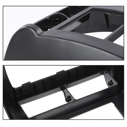 G-PLUS Double Din Radio Dash Cover Kit Compatible with Jeep Wrangler TJ 1997 1998 1999 2000 2001 2002 95-6549 Dash Stereo Mounting Bezel Panel