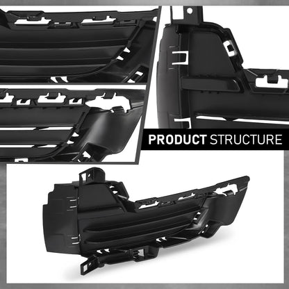 G-PLUS Pair Front Bumper Lower Grille Grill, Compatible with BMW X5 F15 2014-2018, Fit Models W/o M Sport Line, LH Driver & RH Passenger Side 2PCS, 51117307994, 51117307993