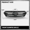 G-PLUS Front Bumper Grille Grill Assembly Black Shell Silver Insert Compatible with Subaru Legacy 2018-2019 91121AL19A