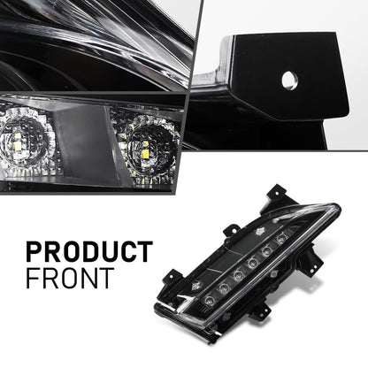 G-PLUS LED Front Fog Light Daytime Running Light Lamp Right Passenger Side Compatible with Lincoln MKC 2015-2018 EJ7Z13200C, FO2563100 Black