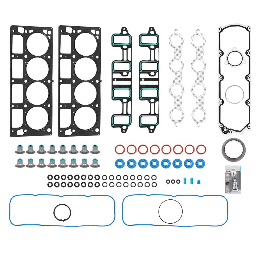 G-PLUS Head Gasket Set Compatible with Chevy Silverado Express Suburban GMC Sierra Yukon 6.0L 6.2L 2007-2019, for Cadillac Escalade 2009, for Hummer H2 2008-2009, HS26192PT-5