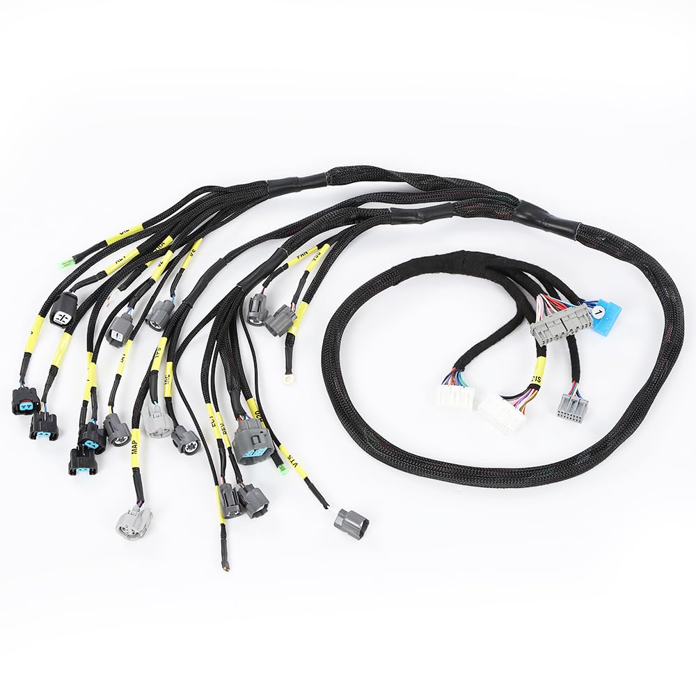 G-PLUS Engine Wiring Harness Compatible with Honda Civic Integra B16 B18 D16 OBD2 AP03 CNCH-OBD2-1