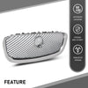 G-PLUS Upper Front Center Grill Grille Compatible with Jaguar XF XFR 2012-2015 Silver