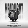 G-PLUS LED Headlight with Bulb(s) Left Driver Side Compatible with Hyundai Tucson 2022 2023 2024 92101N9150, HY2502264 Black