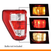 G-PLUS Tail Light Brake Lamp w/o Bulb Left Driver Compatible with Ford F150 XL 2021-2023,Fit w/Factory Incandescent and w/o Blind Spot Tail Light Models Only Luces TraserasAssembly