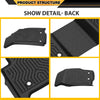 G-PLUS Cargo Liners, Compatible with Jeep Grand Cherokee 2022-2024 (Include 4xe NOT for L or WK), 1st & 2nd Row, All Weather Full Cover Protection, Black