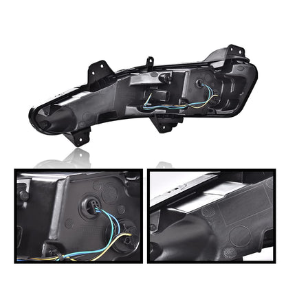 G-PLUS Front Bumper Fog Lamp Turn Signal Light Compatible with Chevy Malibu 2019 2020 2021 2022 84575553 84575552 Left Right Driving Fog Lamp Bumper Turn Signal Light Assembly