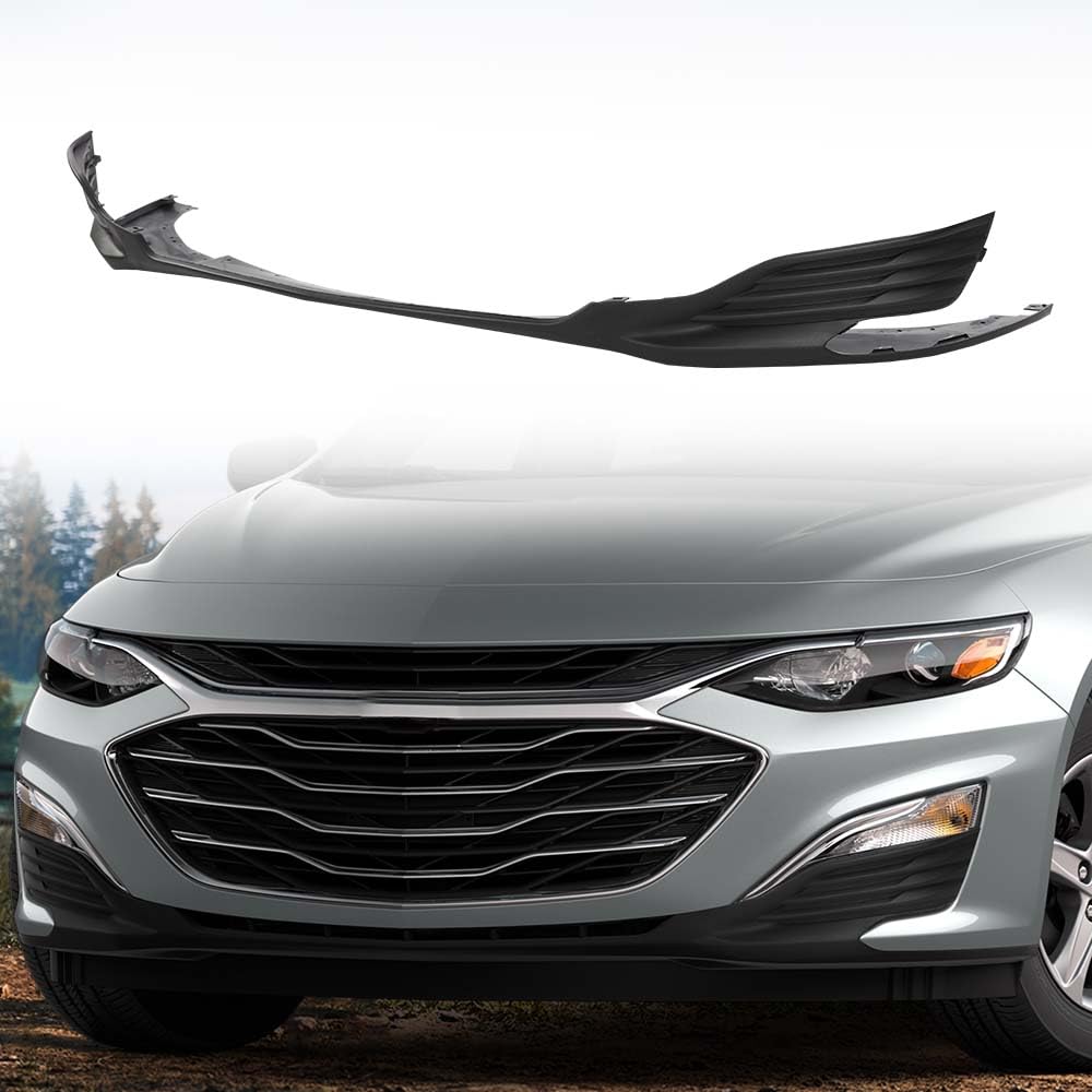 G-PLUS Front Lower Bumper Cover Lip Protector, Lip Spoiler Splitter Diffuser Compatible with Chevy Malibu 2019 2020 2021 Front Bumper Chin Spoiler Lip Splitter Cover Trim