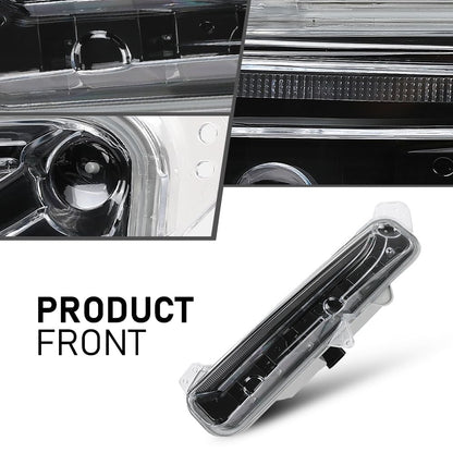G-PLUS Set of 2 Fog Lights Lamp Compatible with Lincoln MKX 2016-2017 FA1Z13200D, FA1Z13200C, FA1Z-13200-D, FA1Z-13200-C Black Left+Right Side