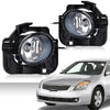 G-PLUS Bumper Fog Lights Compatible with 2007-2009 Nissan Altima Clear Driving Fog Lamps A pair W/Bulbs + Wiring Kit neblineros para autos delantero faros antiniebla