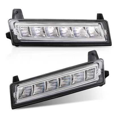G-PLUS Pair LED Fog Lamp Daytime Running Lights, Compatible with Benz ML Class GL Class 2008-2013/ GLK Class 2009-2013, LH Driver & RH Passenger Side 2PCS, A1648200656, A1648200756