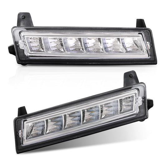 G-PLUS Pair LED Fog Lamp Daytime Running Lights, Compatible with Benz ML Class GL Class 2008-2013/ GLK Class 2009-2013, LH Driver & RH Passenger Side 2PCS, A1648200656, A1648200756