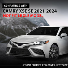 G-PLUS Fog Light Cover for Toyota Black Left Side Front View