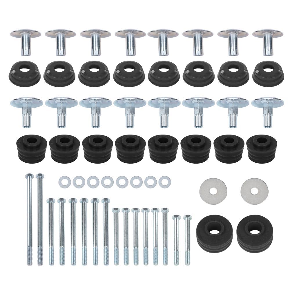 G-PLUS 8PCS Body Cab Mount Bushings Compatible with Ford F250 F350 Super Duty 2008-2016 2WD & 4WD KF04060BK, Black
