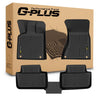 G-PLUS TPE Floor Mats Compatible with Macan 2014-2025 1st & 2nd Row Truck Accessories Cargo Liners All Weather Protection 3PCS Black Alfombras para Carro