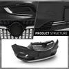G-PLUS Front Bumper Cover Grille Compatible with Buick Encore 2017 2018 2019 2020 2021, Primed Black