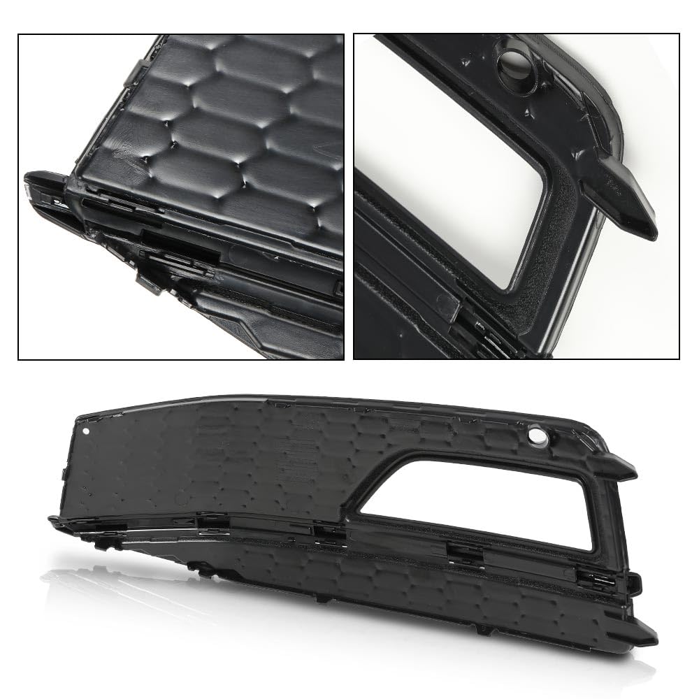 G-PLUS Fog Light Lamp Chrome Cover Bezel Left Side Compatible with Audi A4 S-line S4 2013-2015/ Only fit for S-line bumpers/Not fit Standard bumpers 8K0807681L, 8K0807681N