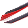 Red 3PC Grille Trims Compatible with Honda Civic 2016 2017 2018 | Type-R Style Front Hood Grille Moulding Cover Trim with Tape
