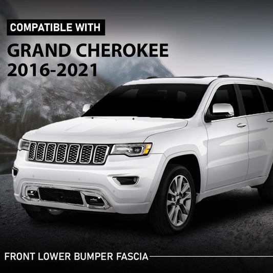 G-PLUS Front Bumper Lower Fascia Applique Compatible with Jeep Grand Cherokee 2016-2021 68310779AA