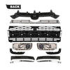 G-PLUS Front Bumper Grille Assembly Body Kits 13pcs Compatible with Toyota 4Runner Limited 2014-2019