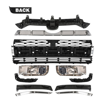 G-PLUS Front Bumper Cover Grille Set Compatible with Hyundai Elantra 2017-2018