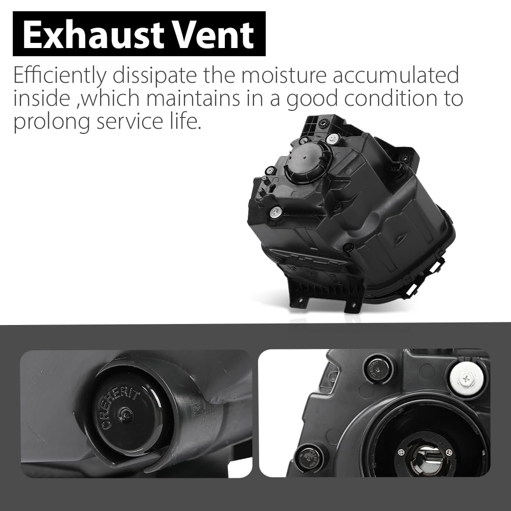 G-PLUS Front Left Headlight Assembly, Compatible with Kia Soul EX Model 2020 2021 2022, Driver Side, KI2502240